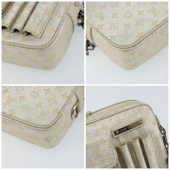 LOUIS VUITTON Monogram Shine McKenna Shoulder Bag Gold M92363 LV Auth hk3048 - Picture 14 of 16